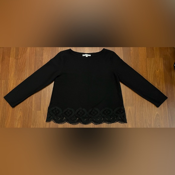 LOFT Long Sleeve Black Blouse - Picture 1 of 5